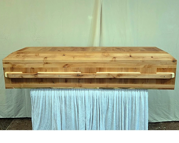 Basic Solid Alder Casket – Handmade in Oregon by Caskets by Design