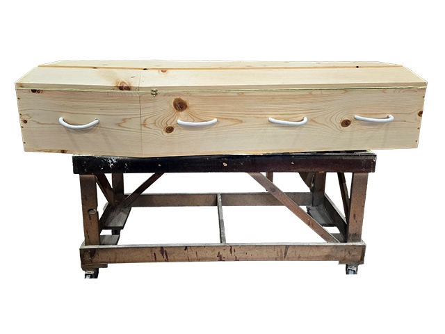 Custom 4 Rope Cowboy Casket – Handmade in Oregon by Caskets by Design