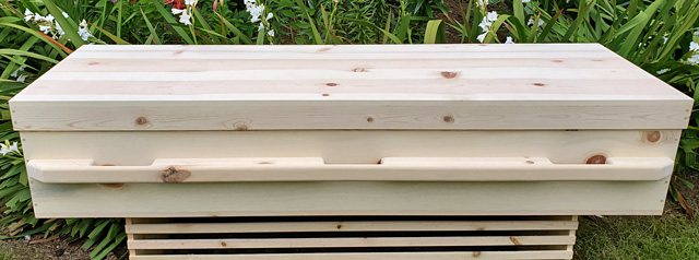 Simple Pine Box - Caskets by Design. 