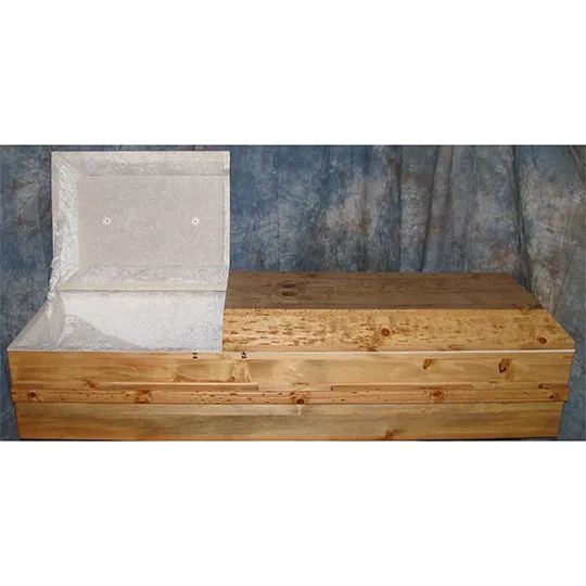 Basic Pine Casket by Caskets by Design